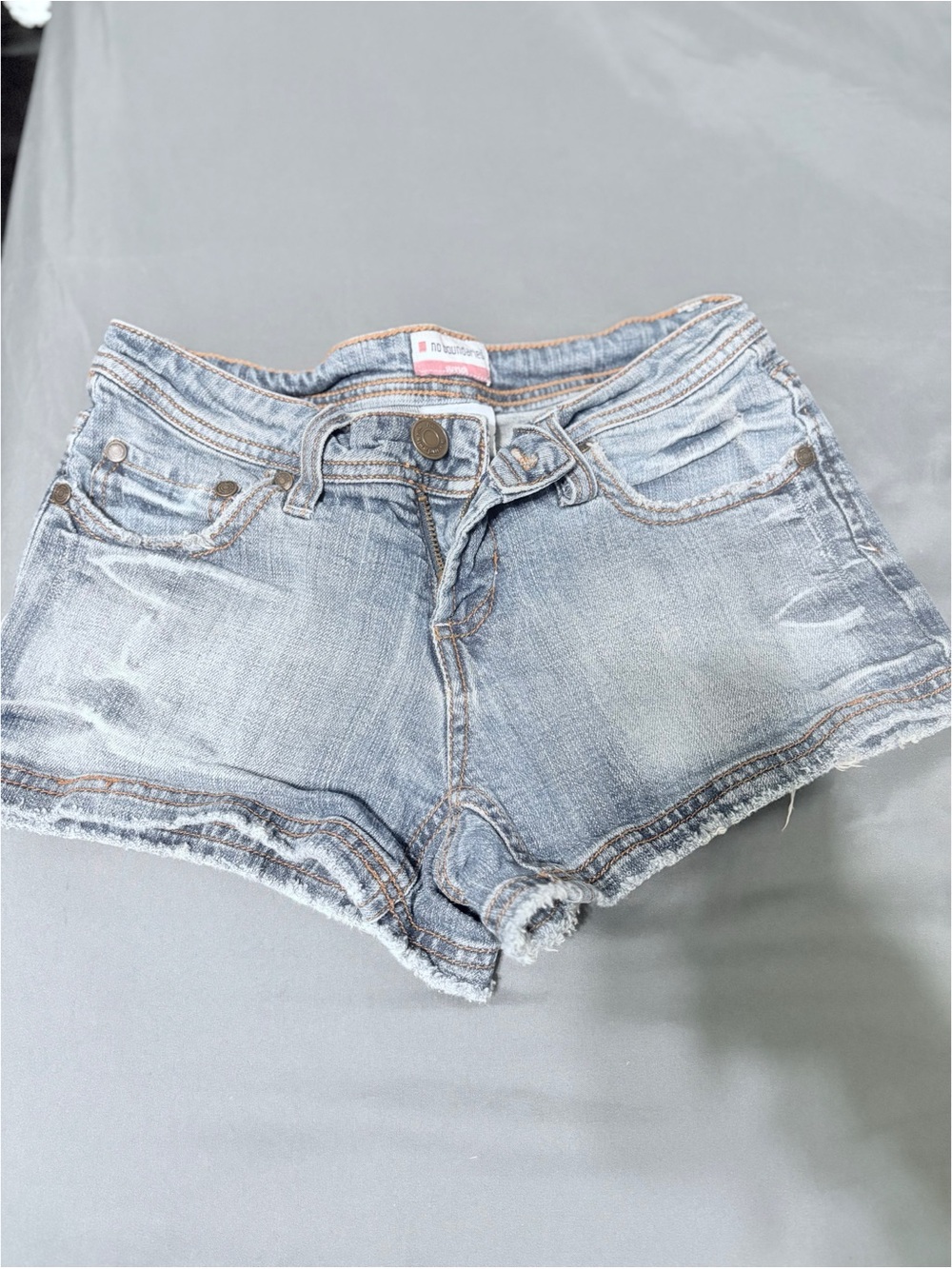 No Boundaries Light Blue Distressed Denim Shorts